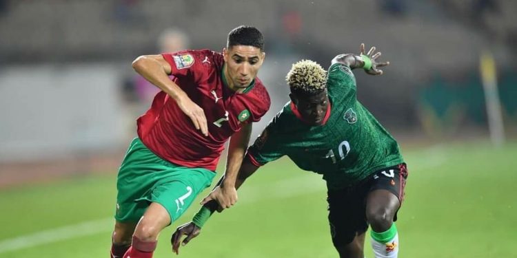 بصاروخ من حكيمي… الأسود تقضي على المنتخب المالاوي