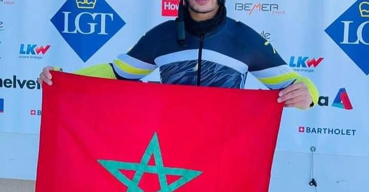 المغربي ياسين أعويش يشارك في سباق التزلج الألبي في 13 فبراير
