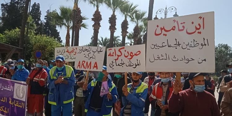 تجاهل المطالب يدفع مهنيي قطاع النظافة بمراكش للاحتجاج
