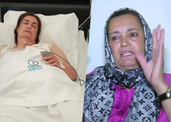 الفنانة نعيمة بوحمالة تظهر رفقة حفيدها تطمئن الجمهور عن صحتها