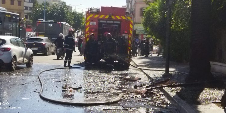 حريق بمركز تشخيص مرض السل والامراض النفسية بعين الشق