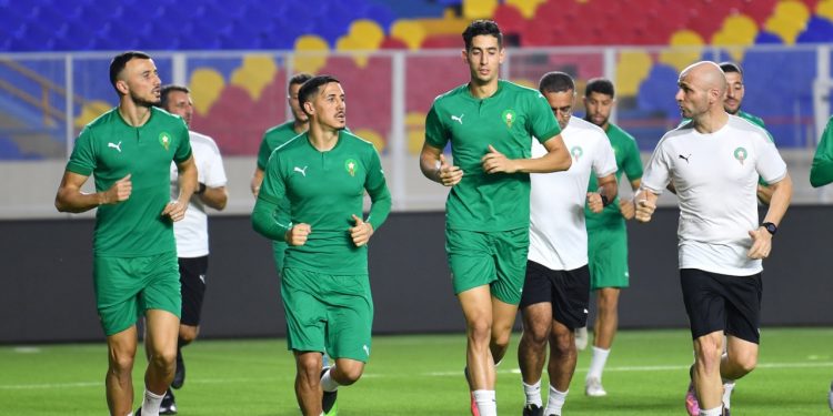 المنتخب المغربي يجري حصته التدريبية الأخيرة بملعب “الرعب”