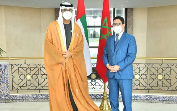 بوريطة يستقبل وزير الصناعة الإماراتي بالرباط
