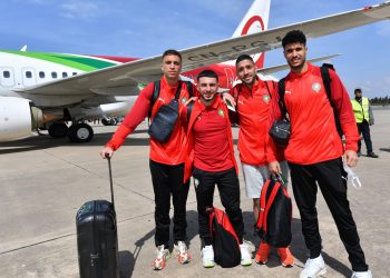 بعثة المنتخب الوطني تشد الرحال إلى كينشاسا
