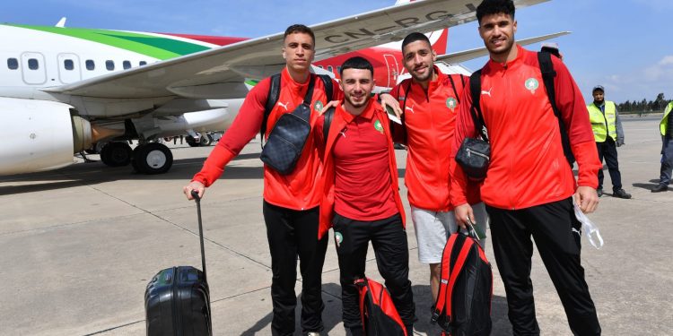 بعثة المنتخب الوطني تشد الرحال إلى كينشاسا