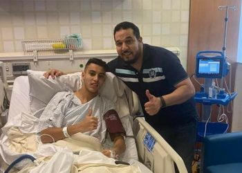 نجاح العملية الجراحية للاعب الوردي