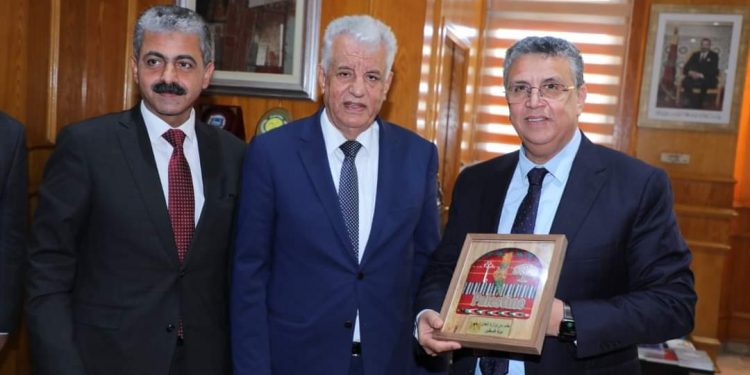 وهبي يستقبل وفد من وزارة العدل الفلسطينية