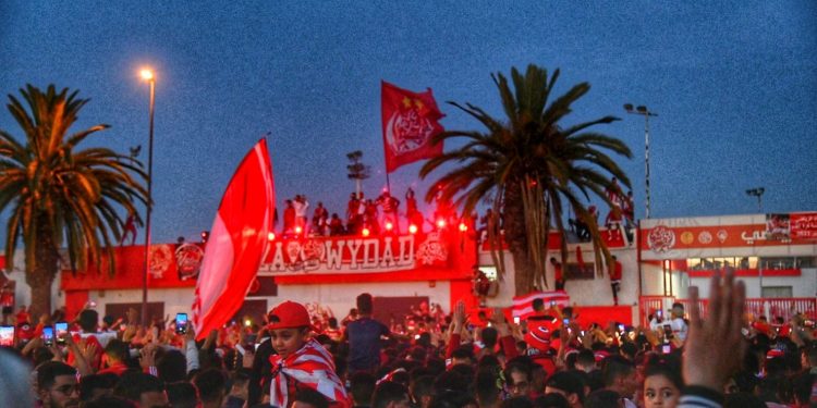 فيديو.. احتفالات الجماهير الودادية بمناسبة حلول الذكرى 85 لتأسيس النادي