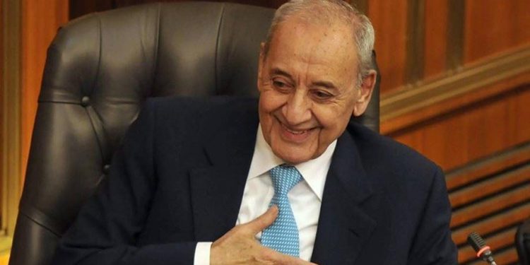 انتخاب نبيه بري رئيسا للبرلمان اللبناني