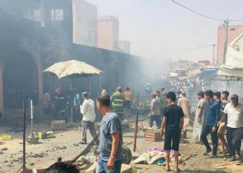 النيران تلتهم محلات تجارية بسيد المختار في ثالث أيام العيد