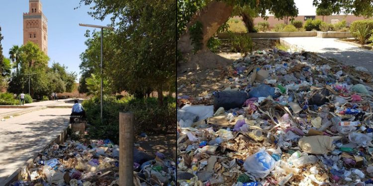 الوضعية البيئية المزرية لمحيط مسجد الكتبية تسيء لمراكش