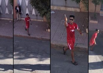 شريط فيديو يفضح مجرمين بمراكش ومطالب بايقافهما 