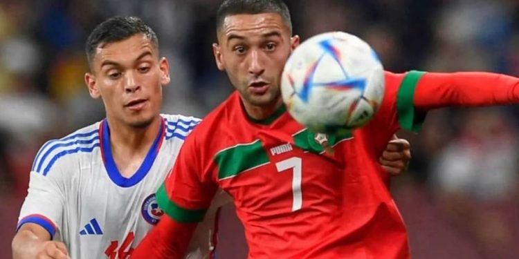 المنتخب المغربي يهزم الشيلي بثنائية بوفال والصابيري