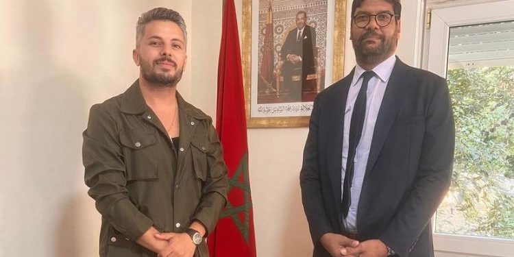 حاتم عمور في ضيافة القنصل العام للمملكة المغربية بإسطنبول