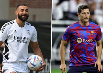 الكلاسيكو.. لقاء خاص بين بنزيمة وليفاندوفسكي