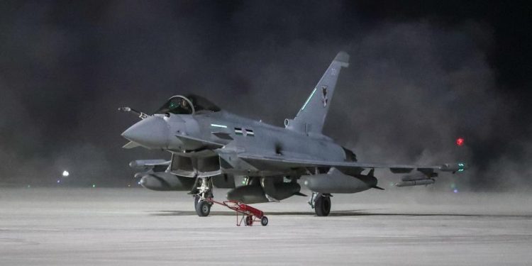 وصول سرب طائرات “تايفون” القطري البريطاني لتأمين مونديال 2022