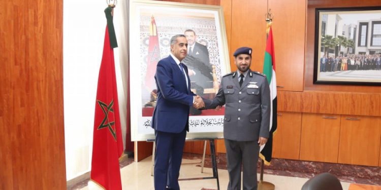 عبد اللطيف حموشي يستقبل القائد العام لشرطة أبوظبي