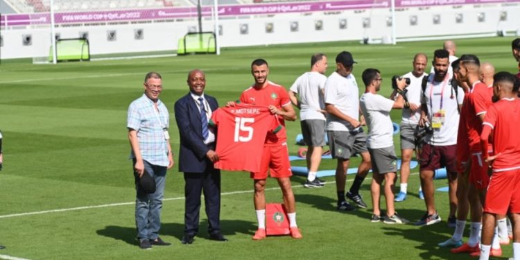 لقجع وموتسيبي في تداريب المنتخب الوطني