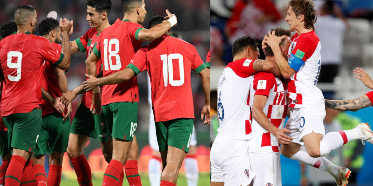 تشكيلة المنتخب الوطني المغربي لمواجهة كرواتيا