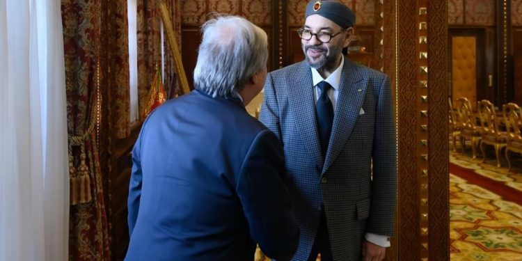 الملك محمد السادس يستقبل الأمين العام للأمم المتحدة