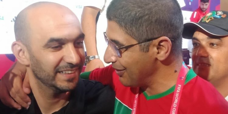 بالصور.. وليد الركراكي يلتقي برياض الغازي