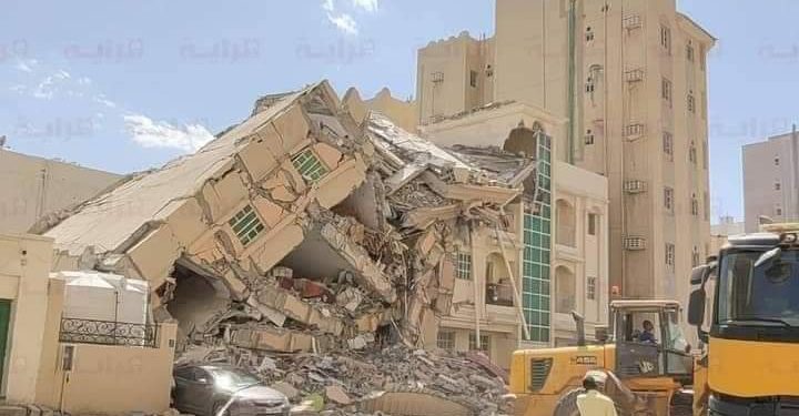 مواطن مغربي مات فإنهيار مبنى سكني بقطر