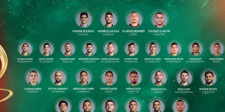 لائحة المنتخب الوطني
