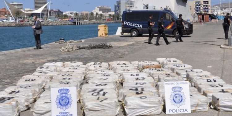 حجز على كمية كبيرة من الكوكايين قاربت 9,4أطنان في اسبانيا