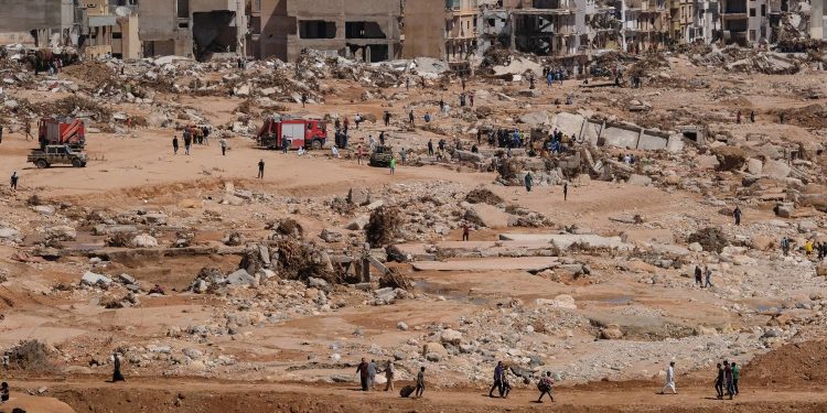 الحصيلة ارتفعات ل21 ألف قتيل ومفقود بدرنة و40 ألف نازح بليبيا