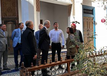 بنسعيد عمل زيارة ميدانية للمواقع التاريخية والأثرية المتضررة جراء الزلزال
