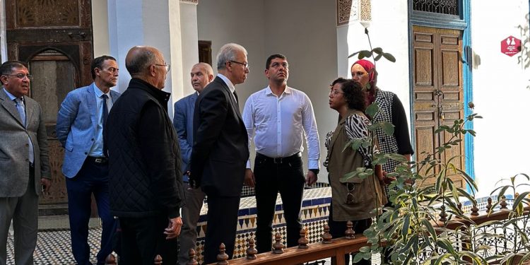 بنسعيد عمل زيارة ميدانية للمواقع التاريخية والأثرية المتضررة جراء الزلزال