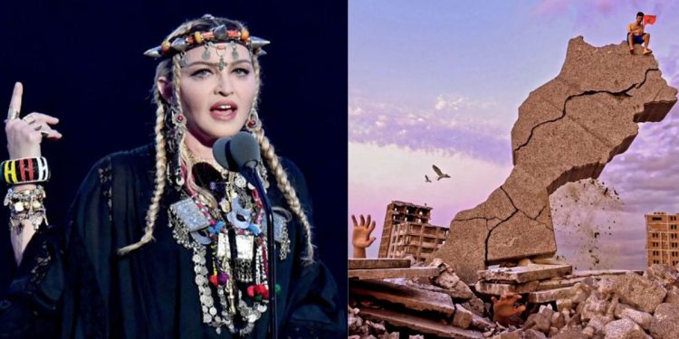 الفنانة العالمية مادونا تبدي تعاطفها ودعمها لضحايا زلزال الحوز
