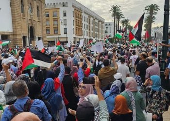 المغاربة يتضامنون مع غزة بالرباط