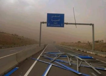عاجل: الرياح القوية تتسبب في خسائر بالطريق السيار بين أسفي والصويرة