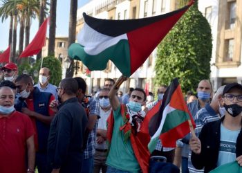 وقفة تضامنية قدام سفارة فلسطين بالرباط تنديدا بـ”الإعتداءات البشعة لإسرائيل”