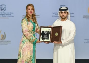 تتويج بشرى كربوبي بجائزة محمد بن راشد آل مكتوم للإبداع الرياضي