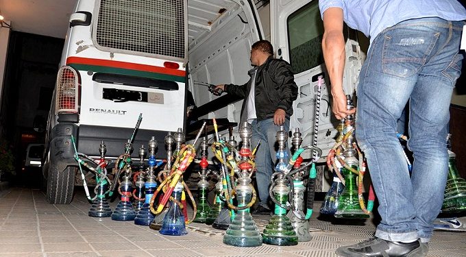 حجز أزيد من 100 قنينة نرجيلة بمراكش