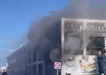 حريق مهول بمدينة طنجة