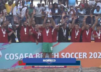 المنتخب المغربي لكرة القدم الشاطئية يتوج بطلا لدوري دولي بجنوب إفريقيا