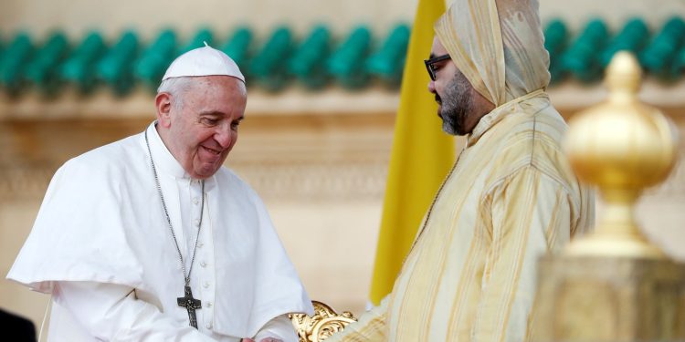 جلالة الملك محمد السادس يهنئ البابا فرانسيس بمناسبة ذكرى اعتلائه الكرسي البابوي لحاضرة الفاتيكان