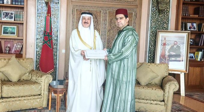 بوريطة يستقبل سفير البحرين حاملا رسالة خطية إلى جلالة الملك من العاهل البحريني