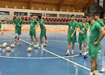 منتخب الصالات يواصل الإستعدادات لمواجهة غانا