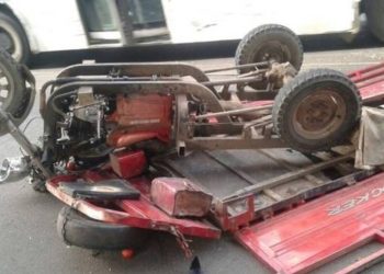 مص_رع سائق “تريبورتور” في حادث خطير بوجدة