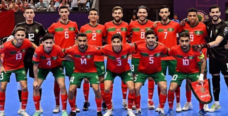 المنتخب الوطني للفوتسال يسحق نظيره الغاني ويتأهل للنصف النهائي من الكان