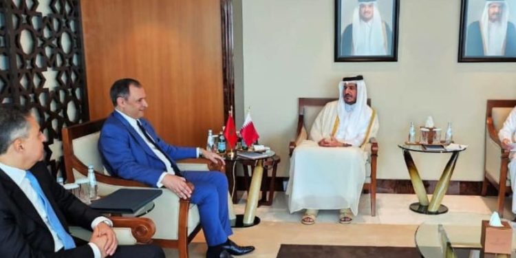 رياض مزور يتباحث مع نظيره القطري سبل التعاون