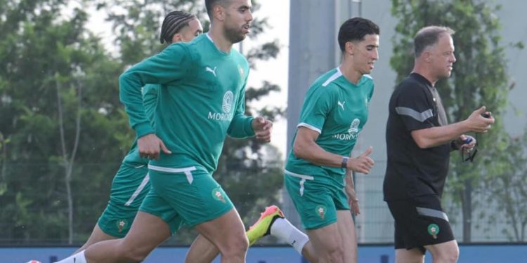 المنتخب الوطني يخوض أول حصة تدريبية إستعدادا لمواجهة زامبيا