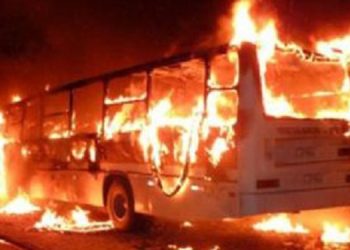 حريق حافلة لنقل المسافرين بين أمسكروض وأركانة