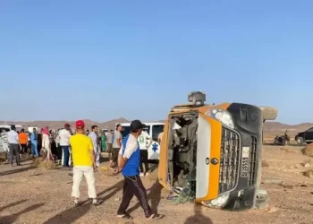 إصابة 11 تلميذا بجروح متفاوتة الخطورة في حادثة سير للنقل المدرسي بإقليم الراشيدية