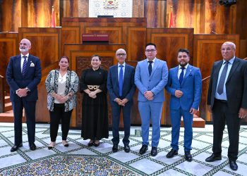 راشيد الطالبي العلمي يجري مباحثاث مع وفد من الجمعية التشريعية للسلفادور