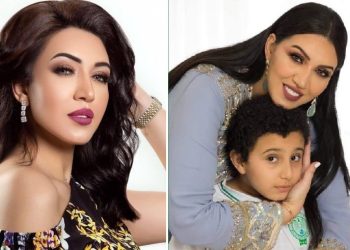هكذا احتفلت أسماء لمنور بعيد ميلاد ابنها